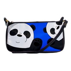 Cute Pandas Shoulder Clutch Bags by Valentinaart