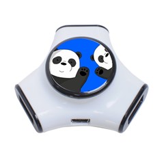 Cute Pandas 3-port Usb Hub by Valentinaart