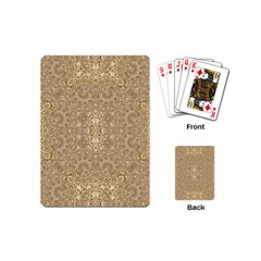 Ornate Golden Baroque Design Playing Cards (mini)  by dflcprints