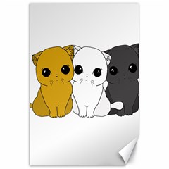 Cute Cats Canvas 24  X 36  by Valentinaart