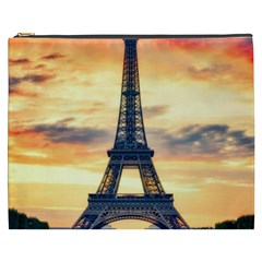 Eiffel Tower Paris France Landmark Cosmetic Bag (xxxl)  by Nexatart