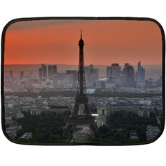 Paris France French Eiffel Tower Double Sided Fleece Blanket (mini)  by Nexatart