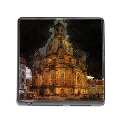 Dresden Frauenkirche Church Saxony Memory Card Reader (square) by Nexatart