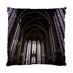 Sainte Chapelle Paris Stained Glass Standard Cushion Case (two Sides) by Nexatart