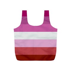 Lesbian Pride Flag Full Print Recycle Bags (s)  by Valentinaart