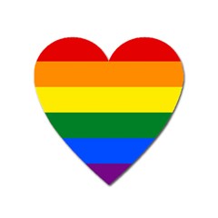 Pride Flag Heart Magnet by Valentinaart