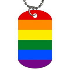 Pride Flag Dog Tag (two Sides) by Valentinaart