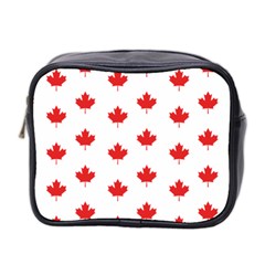 Canadian Maple Leaf Pattern Mini Toiletries Bag 2-side by Mariart