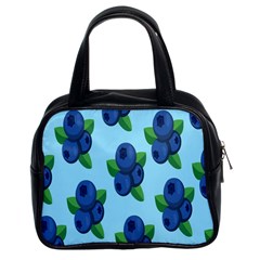 Fruit Nordic Grapes Green Blue Classic Handbags (2 Sides) by Mariart
