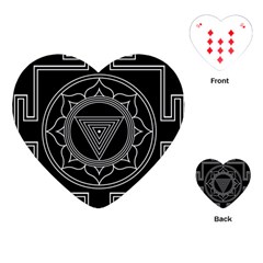 Kali Yantra Inverted Playing Cards (heart)  by Mariart
