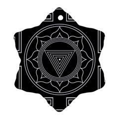 Kali Yantra Inverted Snowflake Ornament (two Sides) by Mariart