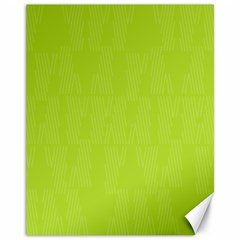 Line Green Canvas 11  X 14  
