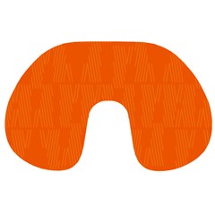 Line Orange Travel Neck Pillows by Mariart