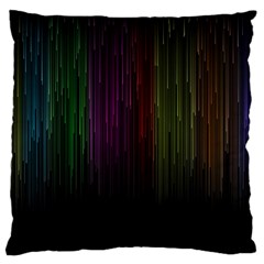 Line Rain Rainbow Light Stripes Lines Flow Large Cushion Case (one Side)