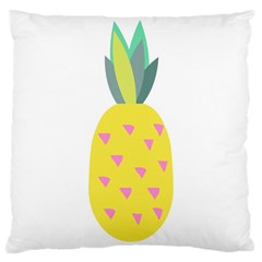 Pineapple Fruite Yellow Triangle Pink Large Cushion Case (two Sides) by Mariart