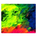 Neon Rainbow Green Pink Blue Red Painting Double Sided Flano Blanket (Small)  50 x40  Blanket Front