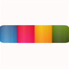 Rainbow Stripes Vertical Lines Colorful Blue Pink Orange Green Large Bar Mats by Mariart