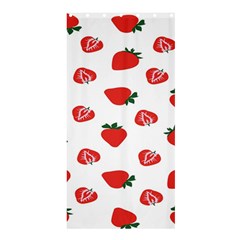 Red Fruit Strawberry Pattern Shower Curtain 36  X 72  (stall)  by Mariart