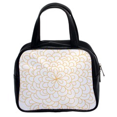Rosette Flower Floral Classic Handbags (2 Sides) by Mariart