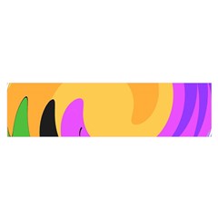Spiral Digital Pop Rainbow Satin Scarf (oblong) by Mariart
