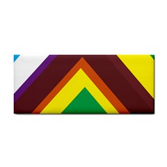 Triangle Chevron Rainbow Web Geeks Cosmetic Storage Cases by Mariart