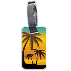 Sunset Summer Luggage Tags (one Side) 