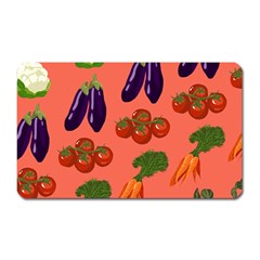 Vegetable Carrot Tomato Pumpkin Eggplant Magnet (rectangular)