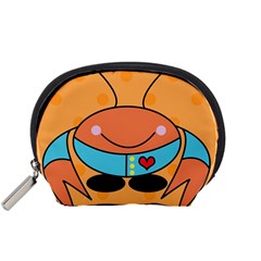 Crab Sea Ocean Animal Design Accessory Pouches (small)  by Nexatart