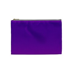 Halftone Background Pattern Purple Cosmetic Bag (medium)  by Nexatart