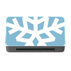 Snowflake Snow Flake White Winter Memory Card Reader With Cf by Nexatart