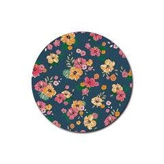 Aloha Hawaii Flower Floral Sexy Rubber Coaster (round) 