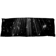 Black Rays Light Stars Space Body Pillow Case (dakimakura) by Mariart