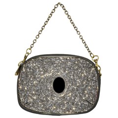 Black Hole Blue Space Galaxy Star Light Chain Purses (two Sides) 
