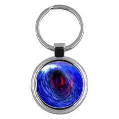 Blue Red Eye Space Hole Galaxy Key Chains (round) 