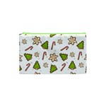 Ginger cookies Christmas pattern Cosmetic Bag (XS)