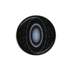 Colorful Hypnotic Circular Rings Space Hat Clip Ball Marker by Mariart