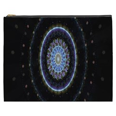 Colorful Hypnotic Circular Rings Space Cosmetic Bag (xxxl) 