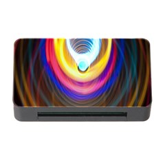 Colorful Glow Hole Space Rainbow Memory Card Reader With Cf by Mariart