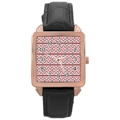 Clipart Embroidery Star Red Line Black Rose Gold Leather Watch  by Mariart