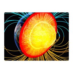 Cross Section Earth Field Lines Geomagnetic Hot Double Sided Flano Blanket (mini)  by Mariart