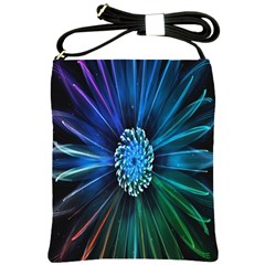 Flower Stigma Colorful Rainbow Animation Space Shoulder Sling Bags