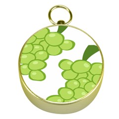 Fruit Green Grape Gold Compasses by Mariart