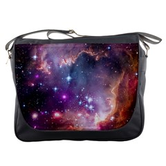 Galaxy Space Star Light Purple Messenger Bags by Mariart