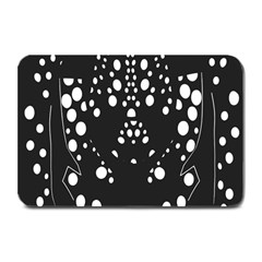 Helmet Original Diffuse Black White Space Plate Mats by Mariart