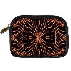 Golden Fire Pattern Polygon Space Digital Camera Cases by Mariart