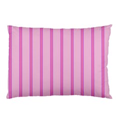 Line Pink Vertical Pillow Case