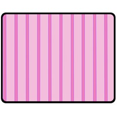 Line Pink Vertical Fleece Blanket (medium)  by Mariart