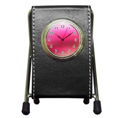 Line Pink Space Sexy Rainbow Pen Holder Desk Clocks by Mariart