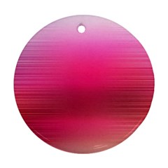 Line Pink Space Sexy Rainbow Round Ornament (two Sides) by Mariart