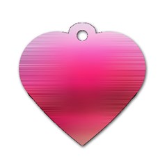 Line Pink Space Sexy Rainbow Dog Tag Heart (one Side) by Mariart